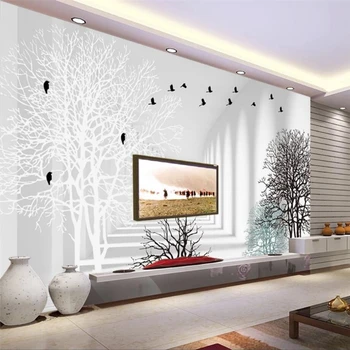 beibehang papel de parede Užsakymą tapetai 3d kambarį abstrakčiai miškai 3D freskos koridorius, TV foną, sienos dokumentų namų dekoro