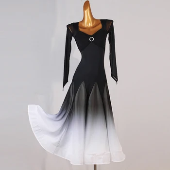 Nauja sportinių šokių konkurencijos suknelė šokių salė, valsas suknelės standartinių šokių suknelė moterų šokių suknelė MQ277