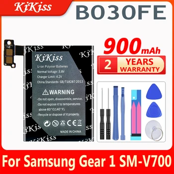 KiKiss Pakeitimo 900mAh Baterijos B030FE Samsung Pavara 1 SM-V700 Gear1 V700 SMV700 b030fe Smart Watch Baterijos