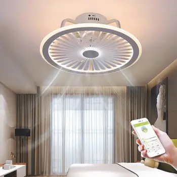 Šiuolaikinių LED Ventiliatorius nuotolinis Valdymo 3Wind Reguliuojamas Greitis Pritemdomi Lempos kambarį patalpų apšvietimas rungtynių luminiare