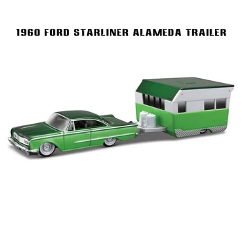 Maisto 1:64 Hot Naują Stiliaus, 1960 M. Ford Starliner Alameda Priekaba Design elite transporto Die-casting automobilio modelio surinkimo dovana žaislas