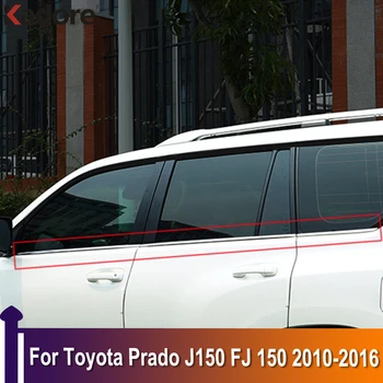 Toyota Prado J150 FJ 150 2010-2015 m. 2016 Automobilių Langų Apdaila Kadrų Formavimo Dangtelio Lipdukas Išoriniai Priedai Nerūdijančio Plieno
