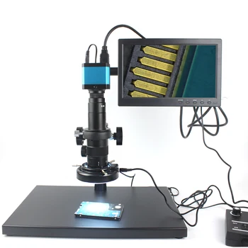 Profesionalus remontas HD Video Mikroskopas su 1080P 10 colių LCD 300X Objektyvas HDMI Elektroninių Mikroskopų Kameros su Metaliniu Stovu