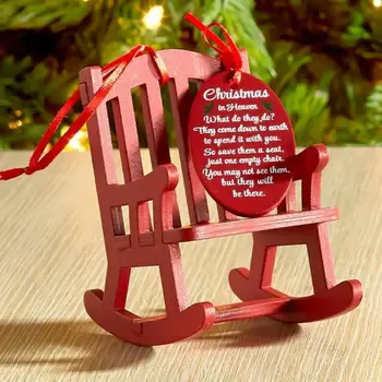 Aukštos Kokybės Kalėdos Supamoji Kėdė, Lengvas Kalėdų Ornamentu, Baudos Kūrinys Kalėdų Supamoji Kėdė, Modelis Ryškus