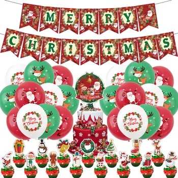 Linksmų Kalėdų Dekoracijos 2022 Kalėdinė Dekoracija Namuose Kalėdos Medis Santa Claus Balionas Navidad 2023 Naujųjų Metų Dekoras