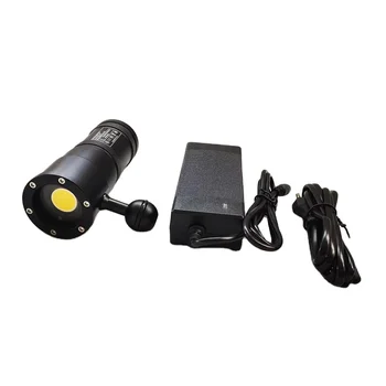 DL-V05 5000 liumenų COB potvynis povandeninio nardymo šviesos scuba vaizdo lempa su įkraunama baterija