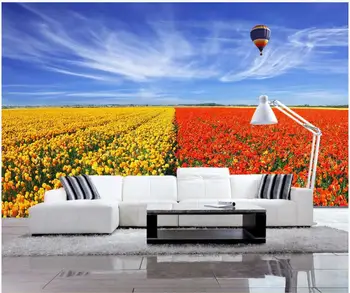 Pasirinktinius nuotraukų 3d tapetai, Gražių gėlių jūros kraštovaizdžio tv foną 3d sienų freskomis tapetų sienos, 3 d kambarį dekoro