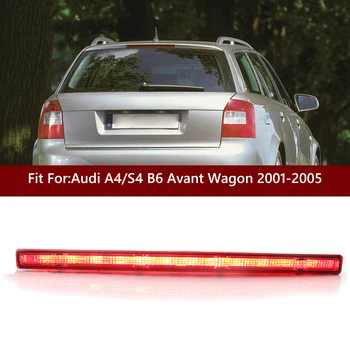 Raudonos, 3 Stabdžiu Šviesos Lempos Rūkyti Objektyvas Audi A4/S4 B6 Sedanas 2001-2005 m. 8E9945097 Stabdžių užpakalinis Žibintas Galinis Stop Žibintas