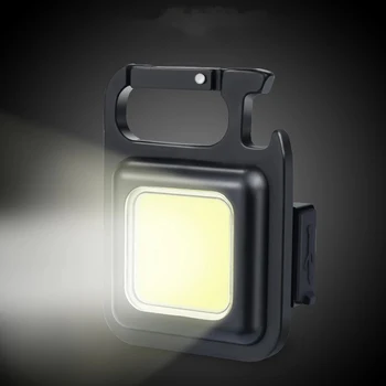 Mini Žibintuvėlis Pultelio USB Įkrovimo Kišenėje Pagalbos LED Lempos Kamščiatraukis Lauko Kempingas Darbo Lemputė