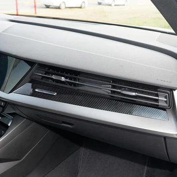 Automobilio Stilius Konsolės prietaisų Skydelio pilotu Skydelis Juostelėmis Padengti Apdaila Audi A3 8Y 2015-2021 LHD ABS Anglies Pluošto Vidinį Priedai