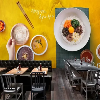 Custom Vertus-korėjiečių restoranas Temą Restoranas korėjos kiemas stiliaus grilis parduotuvė apdaila, tapetai, Freskos 3D