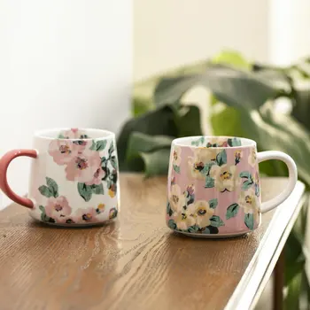 Britų Gėlių Keramikos Puodelis Amerikos Pusryčiai Taurės Pora Puodelio Pieno Taurės Pusryčiai Puodelio Kavos Puodelis Vandens, Puodelis Po Pietų, Arbatos Puodelio