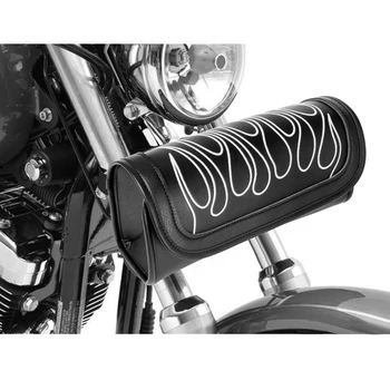 Universalūs Motociklo Šakės Maišas PU Odos Rankenos Įrankis Balno Pagalvių Galinis Krepšys, Skirtas Elektrinis Motociklas