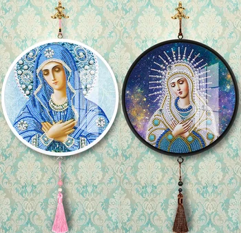 Mergelės Marijos Turas Įrėminti Kutas Diamond Tapybos Freskos Dalinis Diamond Mozaika, Siuvinėjimas Namų Dekoro