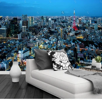 Custom šiuolaikinės kraštovaizdžio tapetai,Tokyo Mieste,foto freskos gyvenimo kambario, miegamasis restoranas fone sienų apmušalai atsparus vandeniui