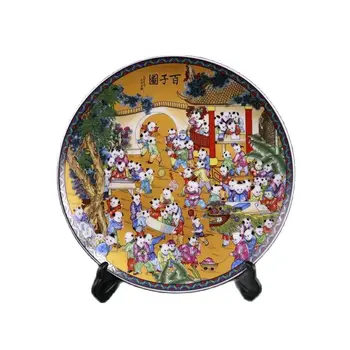 Kinijos Seno Porceliano Aukso Apačioje Mėlynos Ir Baltos Dragon Modelio Plokštelė