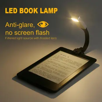 LED Namų Stalo E-knyga, šiltas Apšvietimas su 3 Lygio Tamsos Bendable Built-in USB Kabelis Lengva Imti Paprasta Knyga lempos Naktį