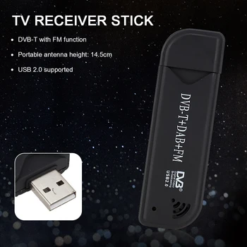 USB 2.0 Skaitmeninis TV Stick DVB-T DAB FM Antena Imtuvo Mini SDR Vaizdo Dongle Buitinių Televizijos Žaisti Apdaila