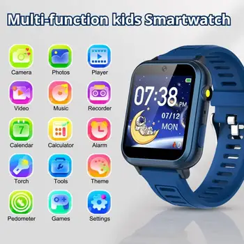 Vaikai Smart Žiūrėti HD Fotografijos Vaikų Telefono Laikrodžiai Su 1.54 HD Didelio ekranas, 16 Žaidimų Kamera, Muzikos Vaikams SmartWatch
