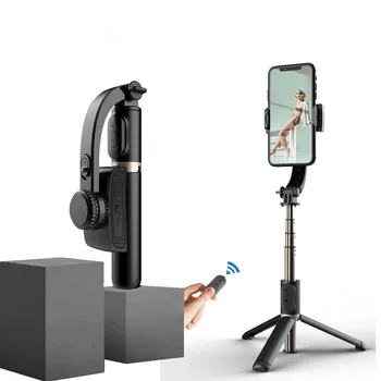 Karšto parduoti Gimbal Stabilizatorius trikojo Su Bluetooth Nuotolinio Telefono Automatinis balansas selfie stick, Skirtą Išmaniojo telefono Gopro Kamera