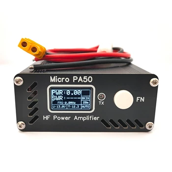 Nauja Micro PA50 50W 3.5 MHz-28.5 MHz Protingas Trumpųjų HF Galios Stiprintuvas su Maitinimo / SWR Matuoklis + LPF Filtras Radijas