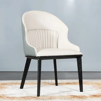 Paprasta šiuolaikinės pelenų valgomojo stalai ir kėdės, high-end luxury home atlošas kėdės, poli uretano valgomojo kėdės.