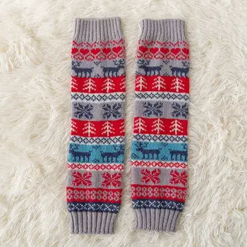 Rudenį, Žiemą Megztinius Kojų Šildytuvus Juostele Snaigės Formos Kojinės Saldus Mergaitė, Kalėdų Kojinės Moterų Šiltas Batai Padengti
