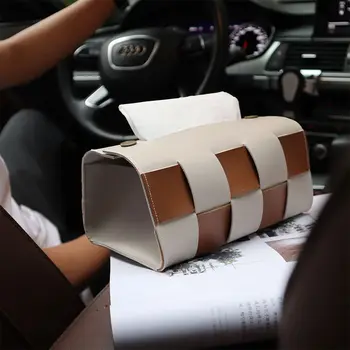 Modernus Minimalistinis Odos Audinių Langelį Kambarį Valgomasis Austi Grotelės Servetėlių Laikiklį Automobilių Dekoratyvinių Audinių Popieriaus Saugojimo Krepšys