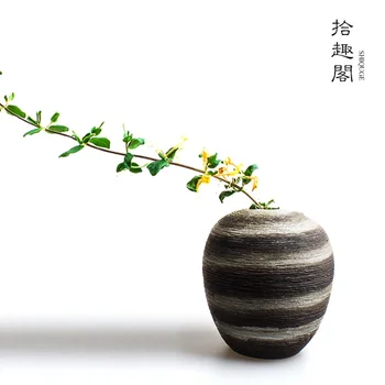 [Įdomus Pavilion] Japoniško Stiliaus Rankų Darbo Keramikos Vaza Fajansiniai Dirbiniai Ir Dirbiniai Iš Keramikos Didelis Gėlių, Gėlių Kompozicijų Papuošalai Arbatos Ceremonija F