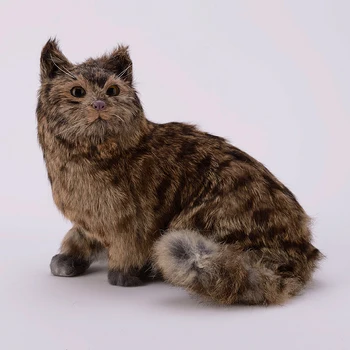 modeliavimo mielas tupint katė 35x28x26cm modelis polietileno&kailis katė modelį, namų dekoravimo prekėms ,modelis dovana d494