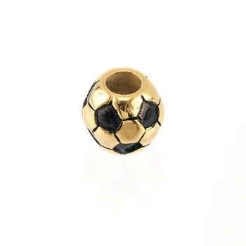 Risul Futbolo stumkite kamuolys pakabukas 316 Nerūdijančio plieno liejimo stiliaus aukso spalvos pakabukai papuošalai priėmimo dalys, priedai veltiniams, vilna